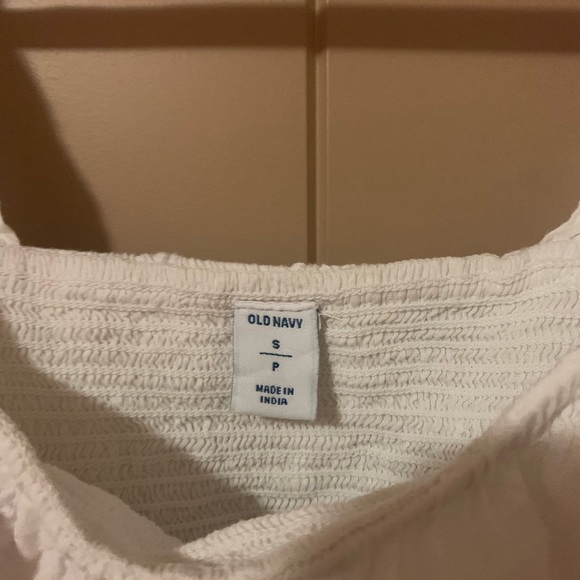 White Old Navy Peplum Tank Top - Picture 3 of 3